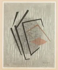 Gen Yamaguchi, Untitled, Woodblock print, signed and numbered 19/50