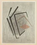 Gen Yamaguchi, Untitled, Woodblock print, signed and numbered 19/50