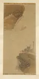 Landscape by Chinese School, Ink and color on silk scroll, signed and sealed, sold Sep 2016