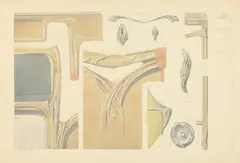 Maurice Defrene, Five Works: Art Nouveau Designs, Lithograph
