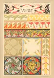 Gustave Kolb and Karl Gmelich, THREE SHEETS IN PORTFOLIO: VON DER PFLANZE ZUM ORNAMENT, color lithograph on paper, THREE SHEETS IN PORTFOLIO: VON DER PFLANZE ZUM ORNAMENT, color lithograph on paper