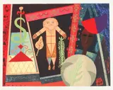 Loïs Mailou Jones, Veve Voodoo Iii, Color serigraph