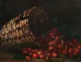C. Lynn Coy, Basket of Cherries, Oil on canvas