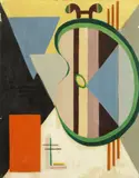 Elvira Owen, Palette and Brushes, Oil on board