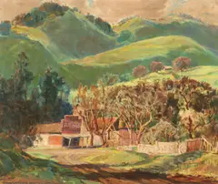 Lawrence Frederic Hosmer, Street in Daytown, Oil on canvas.