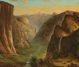 American Indian Encampment by American School, AMERICAN INDIAN ENCAMPMENT, oil on canvas, sold Sep 2016