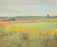 Agnes Lawrence Pelton, Bridgehampton, Oil on canvas stretched over board