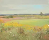 Agnes Lawrence Pelton, Bridgehampton, Oil on canvas stretched over board
