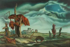 Alexander Kozloff, Isolated Scraps, Oil on board