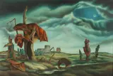 Alexander Kozloff, Isolated Scraps, Oil on board
