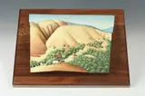 Roger Medearis, A Summer Pastoral, Painted bronze - Height: 9 1/2 in. x 9 1/2 in, x 2 in