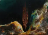 Birth of Fire by Leonardo Nierman, Oil on board, sold Sep 2016