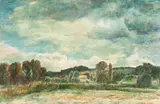 José Fabri-Canti, Landscape, Oil on canvas