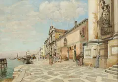 William Graham, Venetian Scene, Oil on canvas