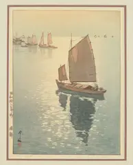 Calm Wind by Hiroshi Yoshida, See "The Complete Woodblock Prints of Yoshida Hiroshi," 1996,ABE Publishing, offered Nov 2016