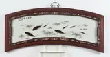 Deng Bi Shan, Fish, Ink and color on porcelain plaque, signed and sealed, dated Wu Chen year