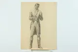 Allyn Cox, Early Study of Thomas Claiborne Being Presented Charter, PROVENANCE: Study for "Charter Presented to Tennessee" oil on canvas mural