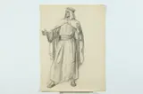 Allyn Cox, Study for Arab Holding Spear in Left Hand, PROVENANCE: Study for "Vision of Mecca" oil on canvas