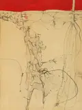 Keith Martin, Untitled, HIGH PLACE and ABSTRACT: TWO WORKS, first; watercolor and second; mixed media
