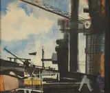 David W. Lehman, Dockyard, DOCKYARD, watercolor
