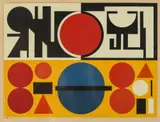 Auguste Herbin, Vendredi, Color screenprint