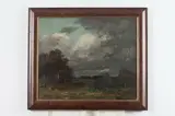 Landscape at Dusk by Continental School, Oil on canvas, sold Nov 2016
