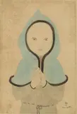 Léonard-Tsuguharu Foujita, Enfant Encapuchonne Et L'Oiseau
