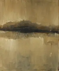 Hiram D. Williams, Earth Crevice, Oil on canvas