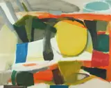 Helene Mckinsey Herzbrun, Solar Disc, Oil on canvas