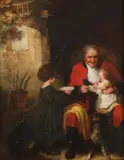 The Grandfather by English School, Oil on canvas, sold Nov 2016