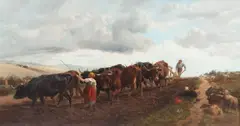Richard Beavis, Autumn Ploughing, Oil on canvas