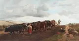 Richard Beavis, Autumn Ploughing, Oil on canvas