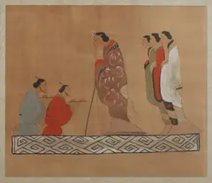 Court Scene by Anonymous, Ink and color on silk, offered Dec 2016