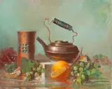 Guy Steele Fairlamb, Still Life with Brass Teapot
