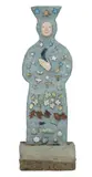 Untitled by American School, STANDING FIGURE OF WOMAN, plaster and mixed media in "as is" condition - Height: 71 in, offered Dec 2016
