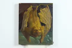 Lauretta Hogin, Gold Bat, Oil on panel