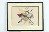 FOND BLANC, identified by Wassily Kandinsky, Color print, sold Dec 2016