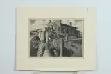 Vernon Raymond Stutzman, Hold Your Horses, Lithograph