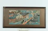 Toyokuni, Geisha, Color woodblock print on paper, signed and sealed, probably mid 20th century reproduction