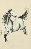 Xu Beihong, Horse, Ink and color on paper