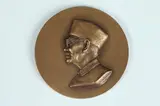 Felix de Weldon, Prime Minister Tunku Abdul Rahman Putra Al-Ha of Malaysia, Bronze relief medallion, 1964, one of three medallions struck (others owned by Prime Minister and his son)