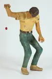 Deborah Holden Banker, Man with a Red Yoyo/Portrait of Bob Burke, Mixed media - Height: 63 in