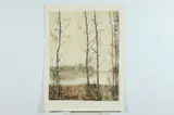 Bernard Gantner, Vertical Landscape, Color lithograph, circa 1975.