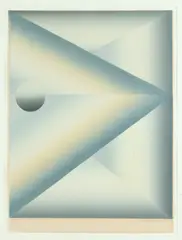 Tadeusz Lapinski, Fourth Dimension Ii, Color lithograph, 1975.