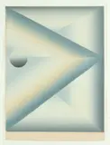 Tadeusz Lapinski, Fourth Dimension Ii, Color lithograph, 1975.