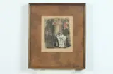 Worden Day, Greetings Gloria, Color woodblock print with mixed media