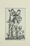 Zevi Blum, The Dance Before the Ride, Etching, circa 1975.
