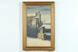 Stanislas Poraj Fabijanski, Wawel Castle in Snow, Watercolor