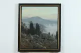 Christian Haug, Mountain Landscape, Oil on board