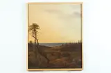 Landscape with View of Coast by American School, LANDSCAPE WITH VIEW OF COAST, oil on canvas, sold Feb 2017